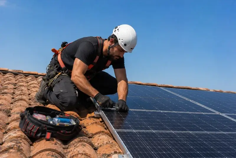 Maintenance et monitoring de panneaux solaires à Saint-Chef