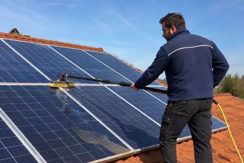 Nettoyage et entretien de panneaux solaires à Saint-Chef